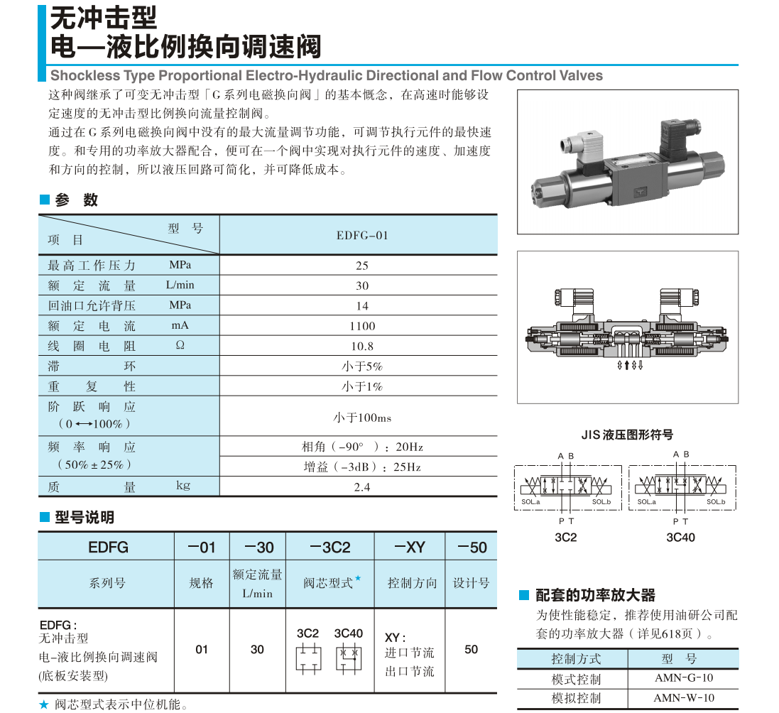 油研EDFG-01-30-3C40-XY-50電磁閥